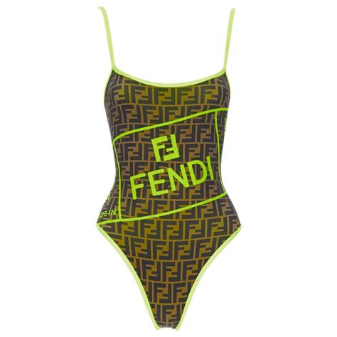 fendi wavy logo roma swimsuit one piece|Bikinis & One piece FENDI Women's .